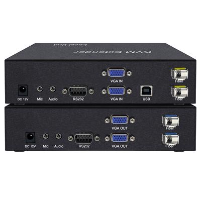 雙路VGA KVM4K光纖延長器